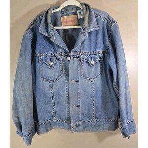Vtg Levi's Type 1 Denim Trucker Jacket Sz XL Western